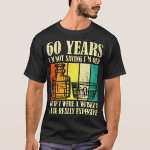 Camiseta Whiskey Vintage Bourbon Vintage De 60 Años 60