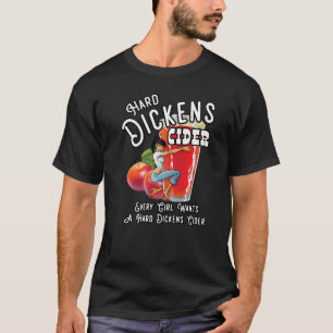 Camiseta Whiskey Y Bebe Apple Hu, Chica De Cider De Polvo D