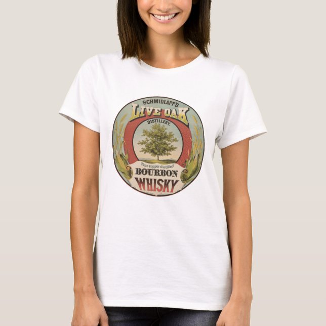 Camiseta Whisky De Borbón De Cobre Fina. (Anverso)