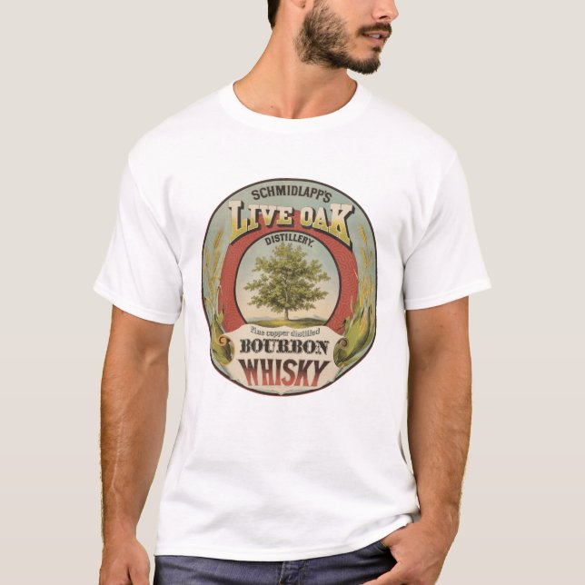 Camiseta Whisky De Borbón De Cobre Fina. (Anverso)