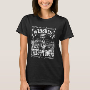 Camiseta Whisky de vaquero americano doblado libertad limit