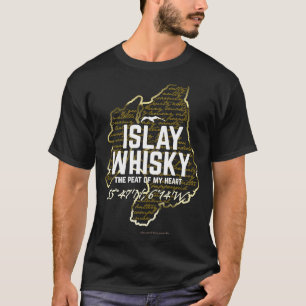 Camiseta Whisky Design Coastline of Islay & Tasting Notes f