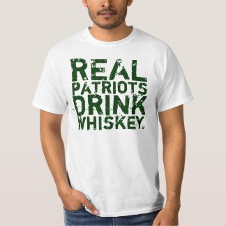Camiseta Whisky real T de la bebida de los patriotas