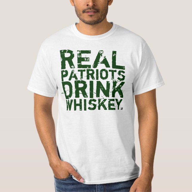 Camiseta Whisky real T de la bebida de los patriotas (Anverso)