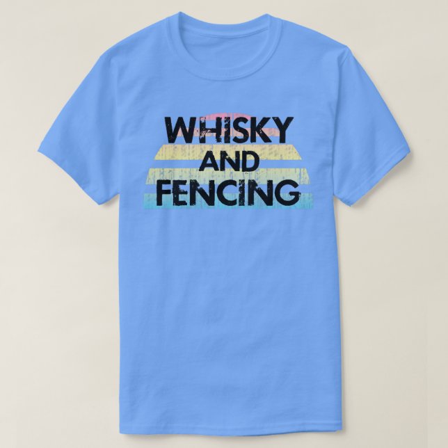 Camiseta Whisky y esgrima (Diseño del anverso)