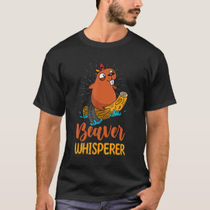 Camiseta Whispe de castor de los animales de los bosques de