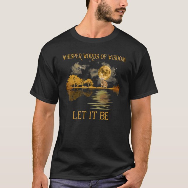 Camiseta Whisper Words Of Wisdom Let It Be Outfits Guitar L (Anverso)