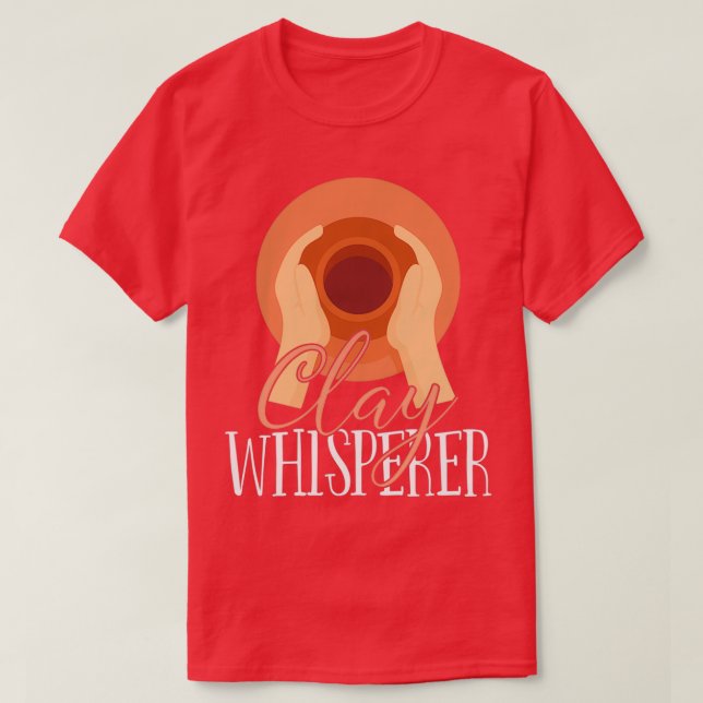 Camiseta Whisperer de arcilla de cerámica 1 (Diseño del anverso)