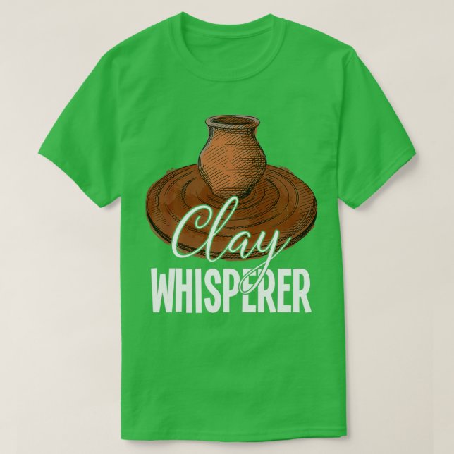 Camiseta Whisperer de arcilla de cerámica 2 (Diseño del anverso)