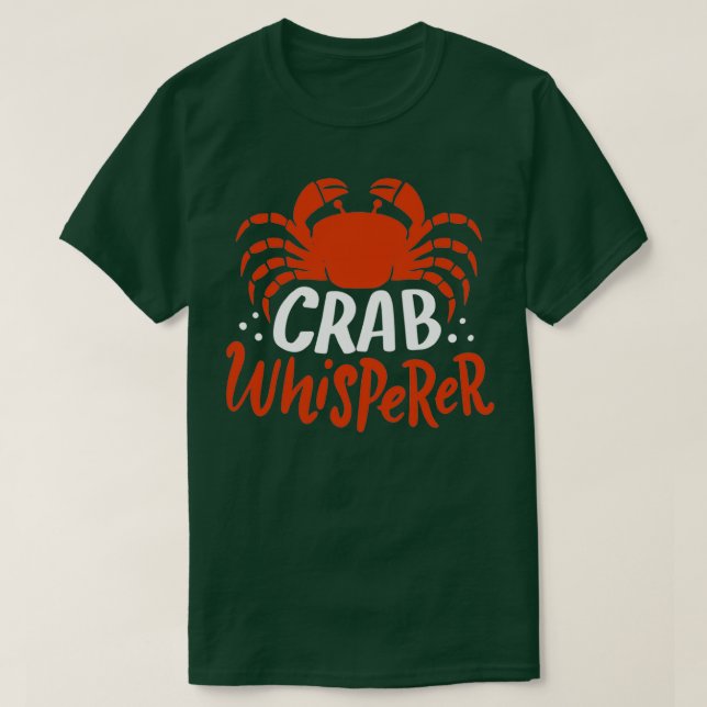 Camiseta Whisperer de cangrejo (Diseño del anverso)