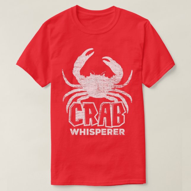 Camiseta Whisperer de cangrejo (Diseño del anverso)