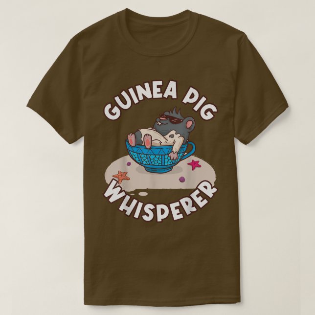 Camiseta Whisperer de cerdo de Guinea 615 (Diseño del anverso)