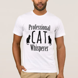 Camiseta Whisperer de gato profesional