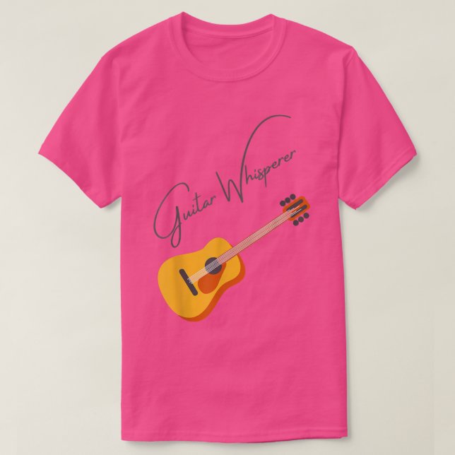 Camiseta Whisperer de guitarra, lámparas, guitarista de vio (Diseño del anverso)
