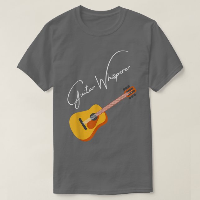 Camiseta Whisperer de guitarra, lámparas, guitarista de vio (Diseño del anverso)