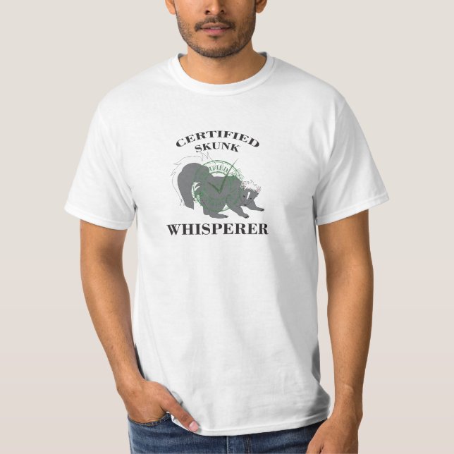 Camiseta Whisperer de la mofeta - amante del mascota de la (Anverso)