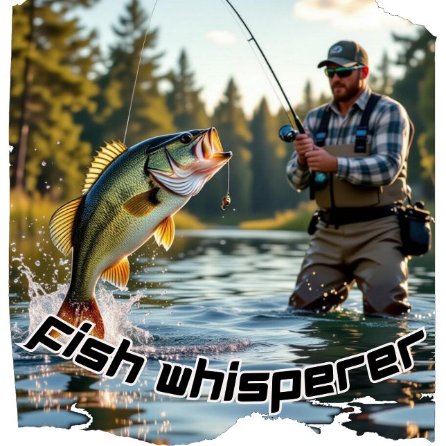 Camiseta Whisperer de pescado de época (Subido por el creador)