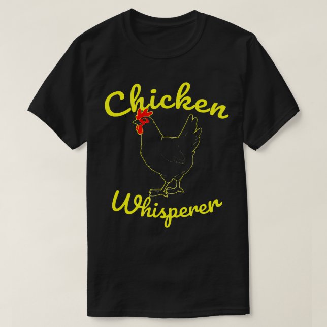 Camiseta Whisperer de pollo (2) (Diseño del anverso)