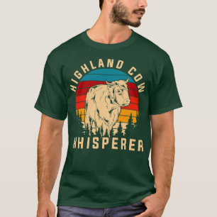 Camiseta Whisperer de vaca de Escocia Highland