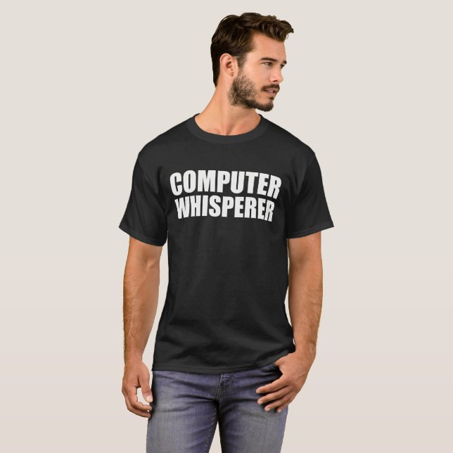 Camiseta Whisperer del ordenador (Anverso completo)