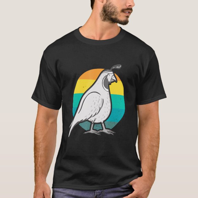 Camiseta Whisperer retro vintage Sunest Quail (Anverso)