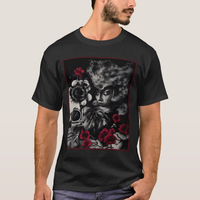 Camiseta "Whispers of the Crimson Bloom" (Anverso)