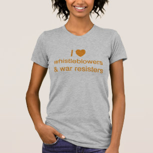 Camiseta Whistleblowers I (del corazón) y resistentes de la