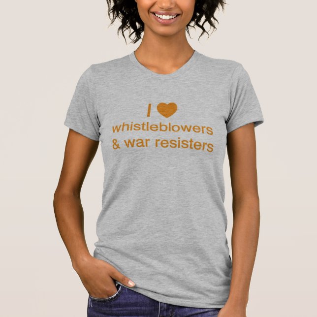 Camiseta Whistleblowers I (del corazón) y resistentes de la (Anverso)