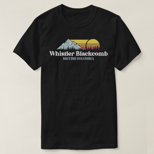 Camiseta Whistler Blackcomb BRITISH COLUMBIASki Snowboard H (Diseño del anverso)
