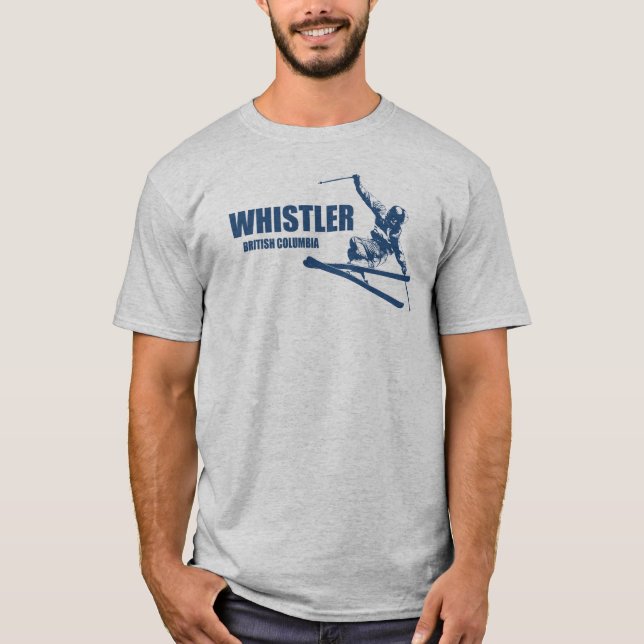 Camiseta Whistler British Columbia Skier (Anverso)