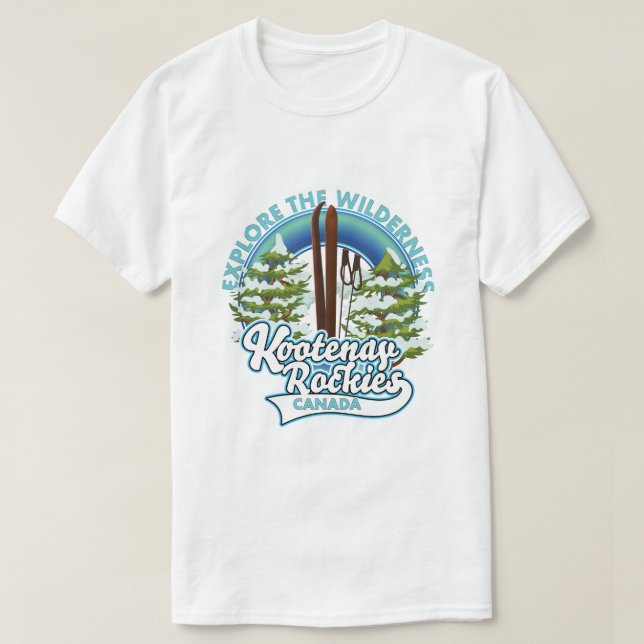 Camiseta Whistler Canada, explora el área silvestre, logoti (Diseño del anverso)