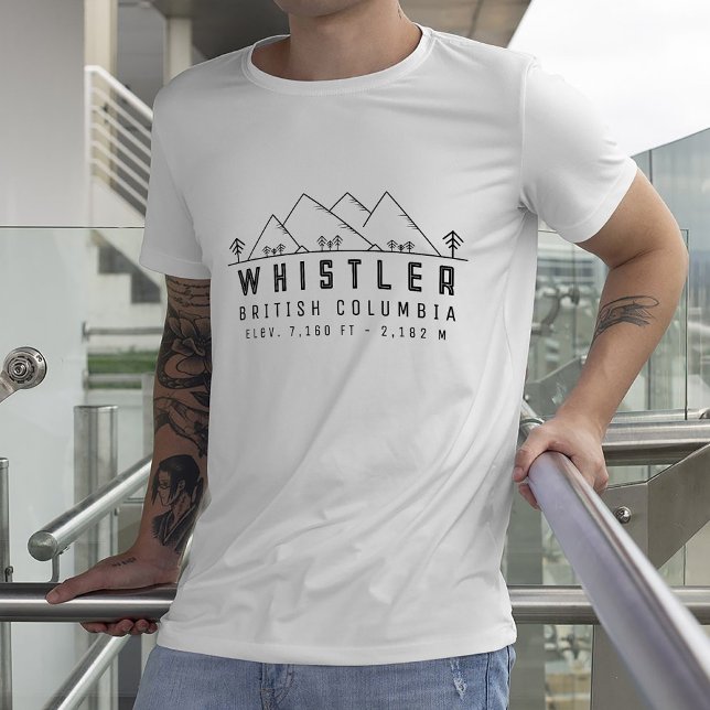 Camiseta Whistler Columbia Británica Canadá Minimalista (Subido por el creador)