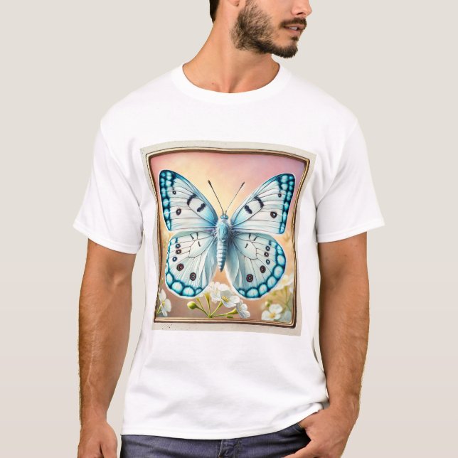 Camiseta White Butterfly 300724IREF246 - Watercolor (Anverso)
