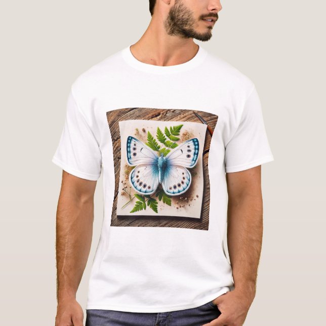 Camiseta White Butterfly in Natural Setting 200724IREF220 - (Anverso)