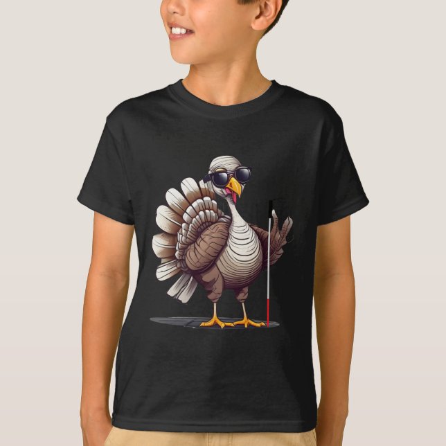 Camiseta White Cane Awareness Thanksgiving Coms Orientation (Anverso)
