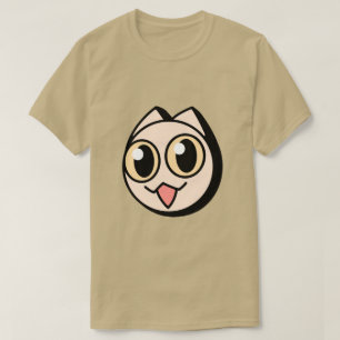 Camiseta White Cartoon Cat
