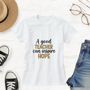 Camiseta White Cotton T-Shirt for Teachers 