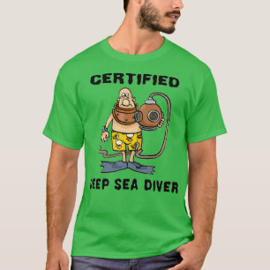 Camiseta White de buceador de alta mar certificado 2