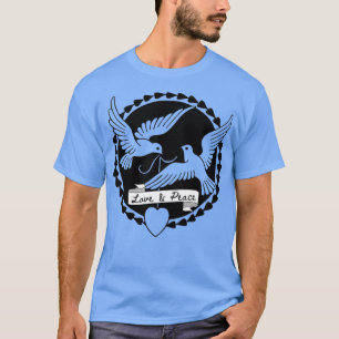 Camiseta White doves of love amp peace