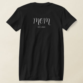 Camiseta White Graceful Script Established Mom T-Shirt