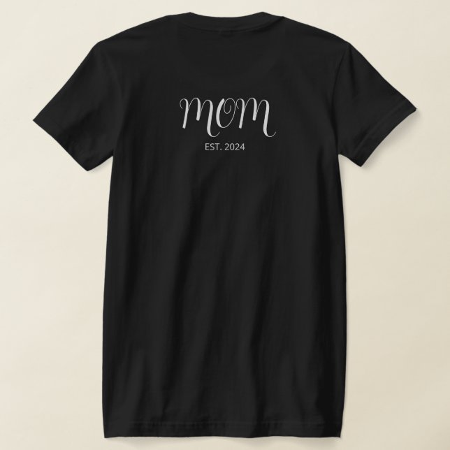 Camiseta White Graceful Script Established Mom T-Shirt (Distribución Reverso )