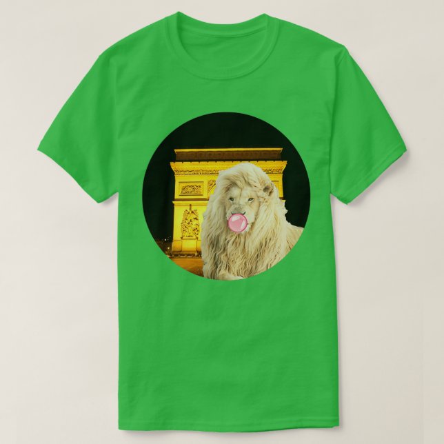 Camiseta White lion by the Arc de Triomphe (Diseño del anverso)