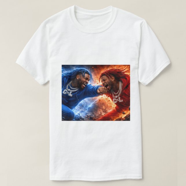 Camiseta White Loot Vs Moody  (Diseño del anverso)