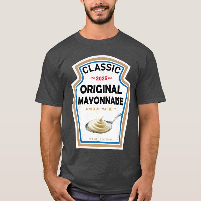 Camiseta White Mayonnaise Halloween Costume Couples boy (Anverso)