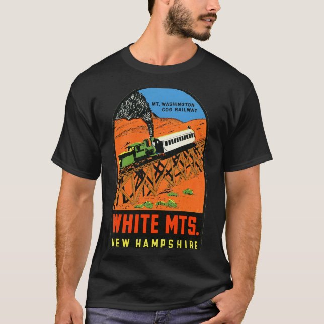 Camiseta White Mountains New Hampshire  (Anverso)