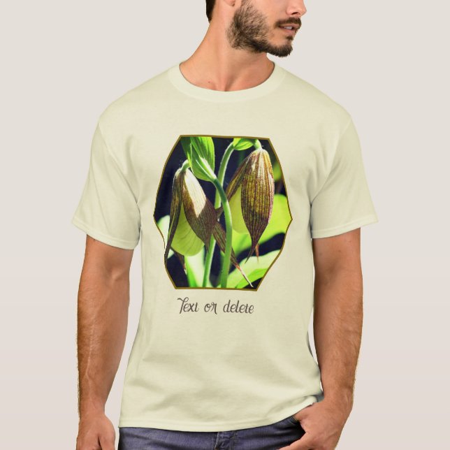 Camiseta White Orchid Lady Slipper Flower Pair Personalized (Anverso)