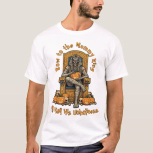 Camiseta 🤍 White Pharaoh Mummy Halloween Tee 🎃 👑