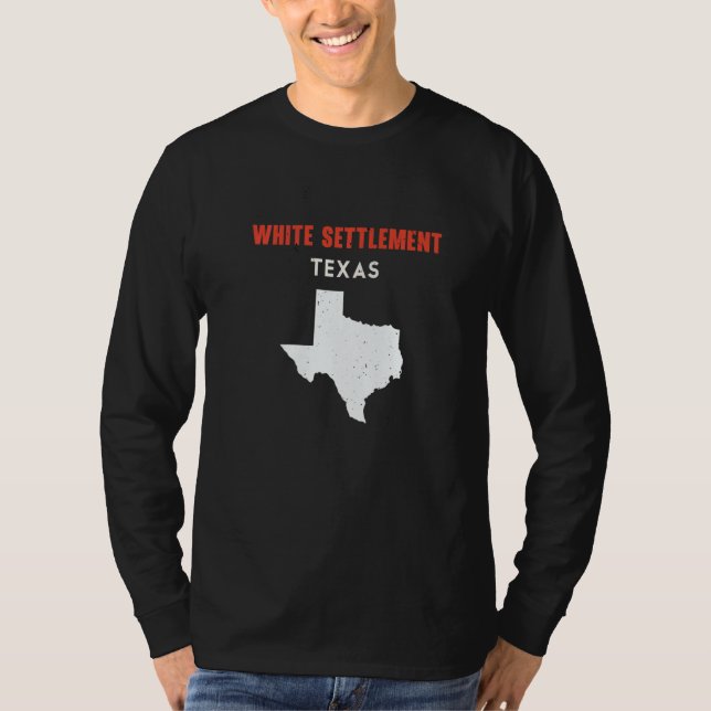 Camiseta White Settlement Texas USA State America Travel Te (Anverso)