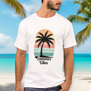Camiseta White Summer Vibes Trendy T-Shirt for Men & Women 