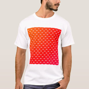 Camiseta White Tiny Bats Red